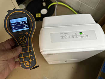 Moisture meter and dehumidifier 